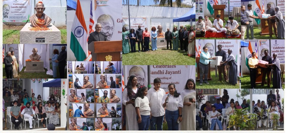 Unveiling of the bust of Mahatma Gandhi in Monrovia on Gandhi Jayanti - 2 October 2026