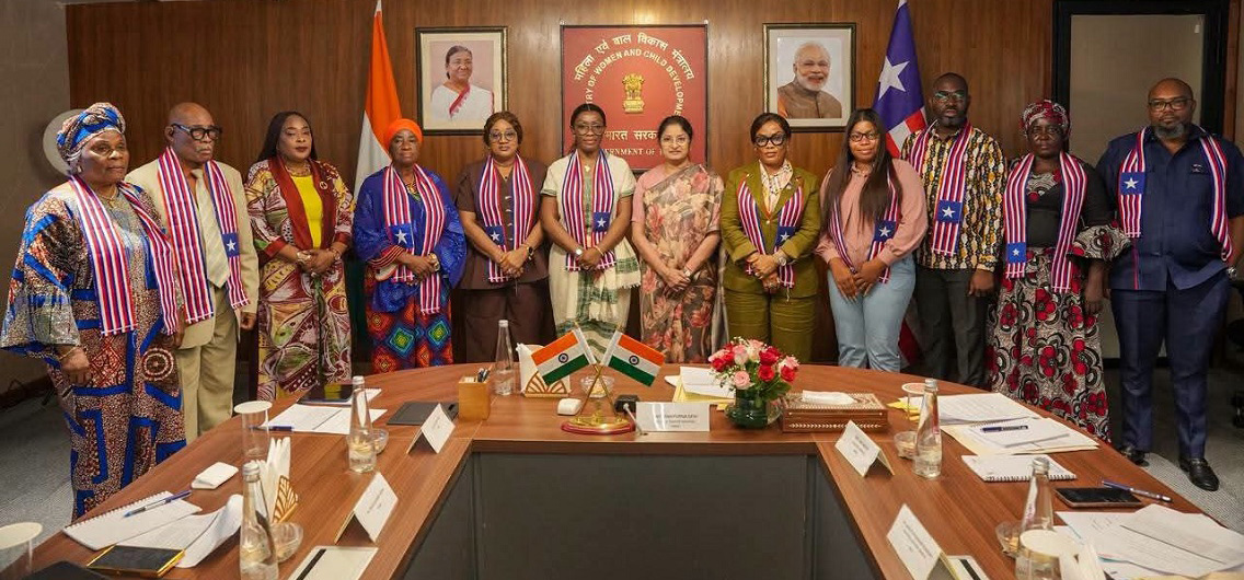 Parliamentary Delegation of Women Legislative Caucus of Liberia with Minister of Women and Child Develpment Smt. Annapurna Devi -11 August 2026