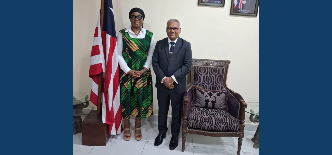 Meeting of Ambassador with Hon H.E. Mme. Sara Beysolow Nyanti, Minister of Foreign Affairs of Liberia – 9 April 2026.