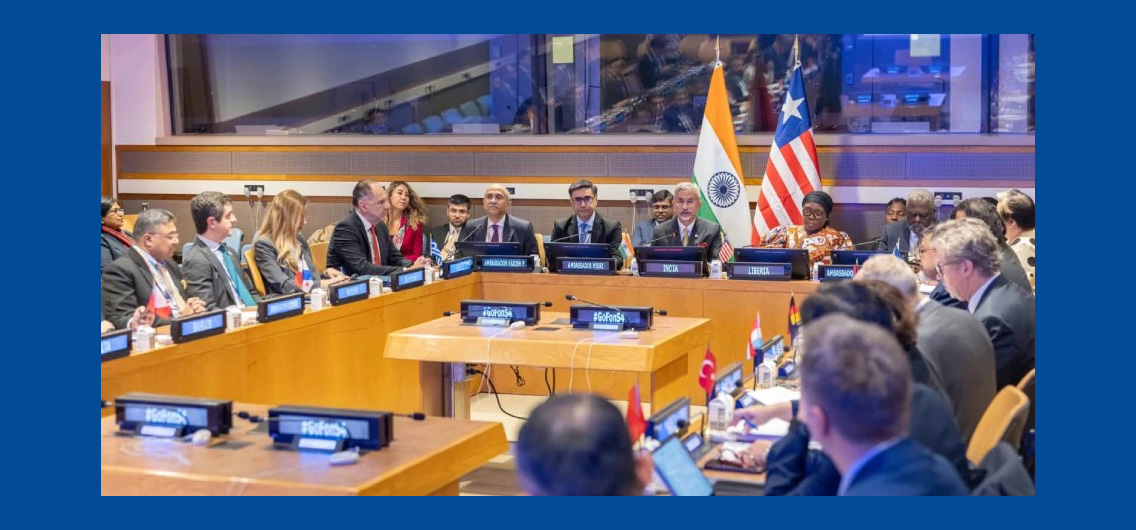 External Affairs Minister Dr. S. Jaishankar and H.E. Ms. Sara Beysolow Nyanti, Minister of Foreign Affairs of Liberia, co-chaired the inaugural meeting of Group of Friends on Safety & Security of Shipping & Seafarers, in New York - 25 September 2026